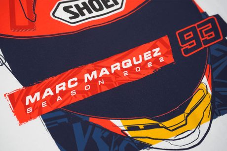 Tricou Marc Marquez Season Helmet alb