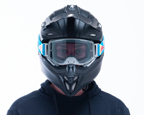 Ochelari de motocros Red Bull Spect STRIVE gri cu lentile fumurii