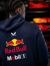 Hanorac de echipă cu glugă Oracle Red Bull Racing cu logo-urile sponsorilor