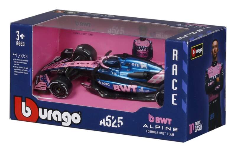 Model Alpine F1 A525 BBurago #10 Pierre Gasly 2025