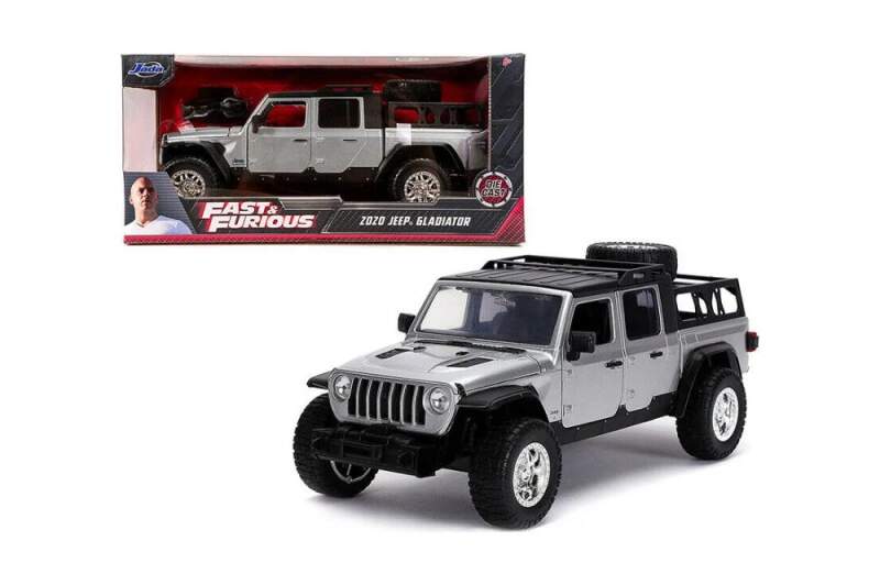 Machetă Furios și iute JEEP Gladiator 2020 1:24 gri