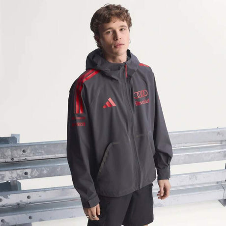Geacă ușoară Audi Revolut F1 gri cu logo-urile sponsorilor x Adidas - ediție de echipă